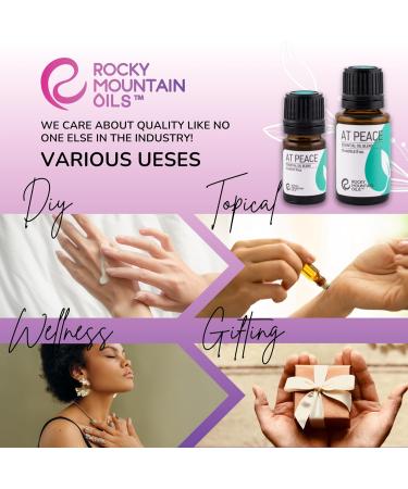 Rocky Mountain Oils at Peace Essential Oil Blend - Relaxing Aromatherapy Oils for Diffuser & Topical Use - 15ml - Buy Online on GoSupps.com