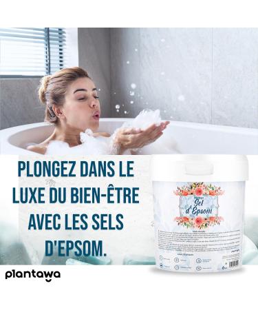 PLANTAWA - Epsom Salt 6 kg | Pure Magnesium Relaxing Repairing and Foaming Aromatherapy | Free from Toxins and Additives W - Buy Online on GoSupps.com