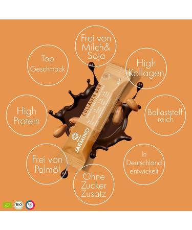 High Protein Collagen Bar - Almond Chocolate & Peanut Chocolate | 12x55g | Low Sugar Palm Oil-Free - Buy Online on GoSupps.com