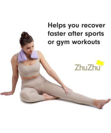 Zhu-Zhu Lavender Body Wrap - Microwavable Wheat Bag - Microwave Heat Pad Soothing Hot Pack - Lilac Fleece - Buy Online on GoSupps.com
