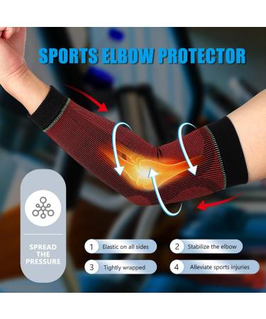 Buy Elbow Protector & Compression Sleeves - Elbow Support Brace for Pain Relief - International Shipping - Buy Online on GoSupps.com