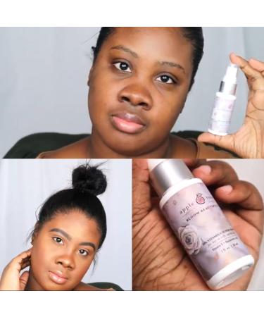 Organic Vitamin C & Hyaluronic Acid Serum - Hydrating Face Serum for All Skin Types - 20% Bloom - 1 Fl Ounce - Natural Ingredients for Sensitive Skin - Buy Online on GoSupps.com