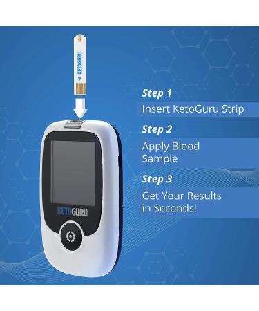 KetoGuru Ketone Meter Starter Kit - Track and Monitor Ketosis Levels for Optimal Results - Buy Online on GoSupps.com