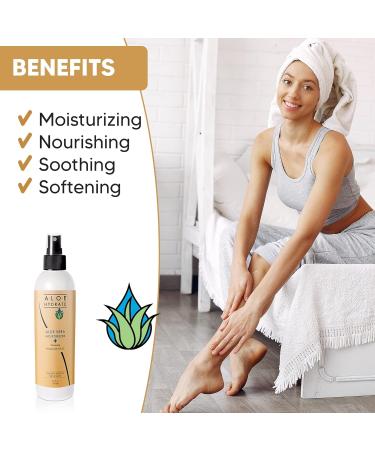 Hydrating Body Lotion Spray with Hyaluronic Acid & Aloe Vera | Moisturize Soften & Nourish Skin International Shipping Available - Buy Online on GoSupps.com