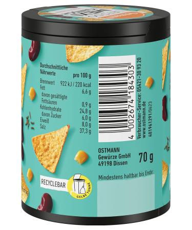 Ostmann Mexican Spice Mix - Perfect for Enchiladas Fajitas Tacos & Chili con Carne | 70g Eco-Friendly Metal Can - Buy Online on GoSupps.com