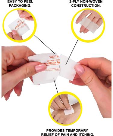 Dukal Sting Relief Pads - Case of 200, Anesthetic Pads for Burns & Scrapes - Buy Online on GoSupps.com
