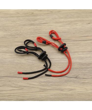 Ecsing 2-Pack Adjustable Archery Finger Loops | Recurve Bow Accessories | Red & Black Replacement Rope - Buy Online on GoSupps.com