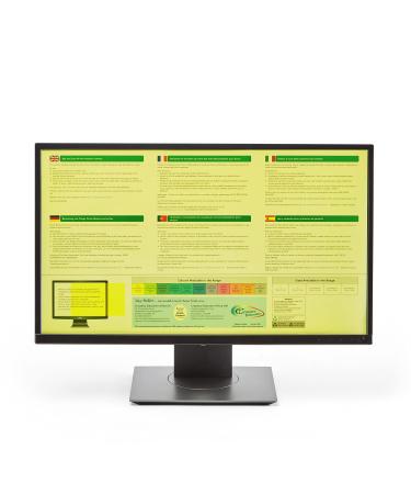 Crossbow Education 24-Inch Widescreen Monitor Overlay - Dyslexia and Visual Stress Friendly (Yellow)