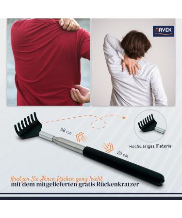 Nayek Extendable Back Scratcher & Head Massager - Rust-Free Deep Relaxation Stress Relief & Improved Blood Circulation - Buy Online on GoSupps.com