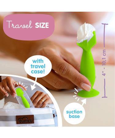 Bumco Mini Diaper Cream Brush with Travel Case - Baby Butt Paste Applicator for Baby Green Butt Cream | Butt Spatula for Diaper Cream - Buy Online on GoSupps.com