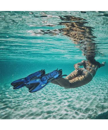 COZIA DESIGN Adjustable Swim Fins for Lap Swimming - Travel Size Scuba Diving Flippers with Neoprene Water Socks - Adult Size Large - Buy Online on GoSupps.com
