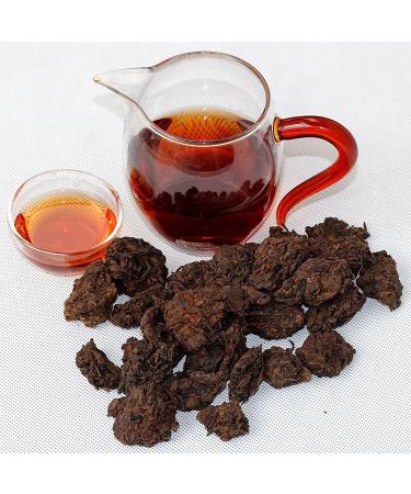 Oriarm Yunnan Ripe Pu Erh Tea Lao Cha Tou - Ripened Aged Puerh Old Tea Nuggets - Chinese Shu Puer Tea 900g (2 450g Ziplock Resealable Bags) Puerh Old Tea Nuggets 900g - Buy Online on GoSupps.com