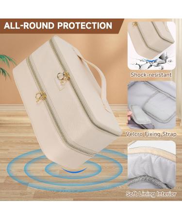 Travel Carrying Case Compatible with Shark Flexstyle Styler/Hair Dryer Double-Layer Hair Hot Tools Storage Bag Compatible with Airwrap Styler/Supersonic Hair Dryer and Attachments Apricot(Bag Only) - Buy Online on GoSupps.com