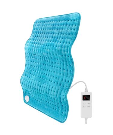 Banne Extra Large Heating Pad 30x16 for Back Pain Relief and Cramps Heat Therapy for Back Shoulder and Leg Electric Heat Pad with 6 Heat Levels 4 Timers and Auto-Off
