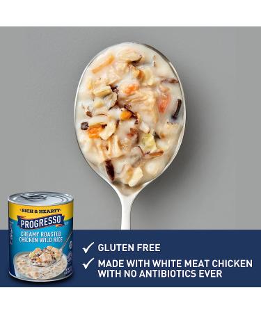 Progresso Creamy Roasted Chicken Wild Rice Soup 18.5 oz (Pack of 12) - Rich & Hearty Flavor - Buy Online on GoSupps.com