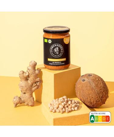 Organic Chickpea Curry Stew with Coconut Milk & Hemp Seeds - Gluten-Free No Added Sugar - 570g Ready Meal - High Protein & Carbs - Lion Content - Buy Online on GoSupps.com