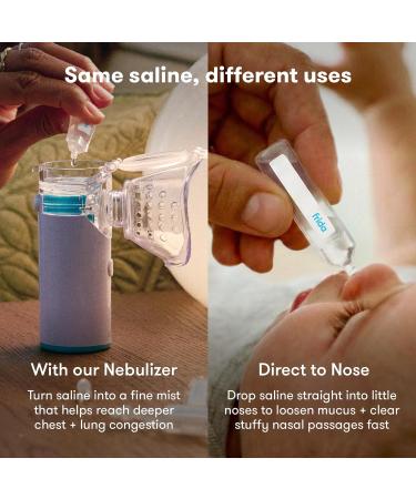 Frida Baby Sterile Saline Ampules for Nebulizer Therapy Gentle Drug-Free Isotonic Saline for Airway Hydration and Congestion Relief Safe for Babies Toddlers and Adults 30 Single-Use Vials Saline Vials - Buy Online on GoSupps.com