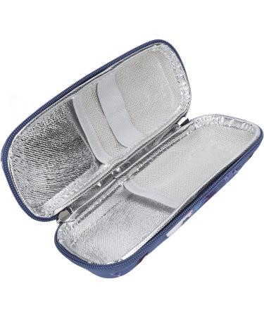 Insulin Cooler Travel Case - Waterproof Diabetic Supply Carrying Case with Excellent Protection and Good Capacity for Travel (Begonia Flower) - Buy Online on GoSupps.com