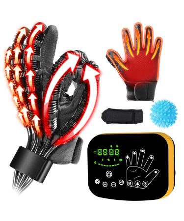 Heated Stroke Hand Function Rehabilitation Gloves for Hemiplegia Finger Rehab Heated Hand Recovery Glove for Hand Dysfunction Hand Stimulator Cerebral Palsy Stroke Patients. Left Hand M