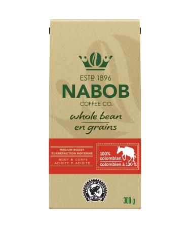 Nabob 100% Colombian Whole Bean Coffee 300g (Pack of 6)