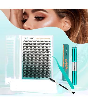 GEMERRY Lash Extension Kit - Thick D Curl Eyelash Clusters with Bond & Seal | DIY Beginner Set (80P - 10-18mm) for Fluffy Long-Lasting Lashes - Buy Online on GoSupps.com