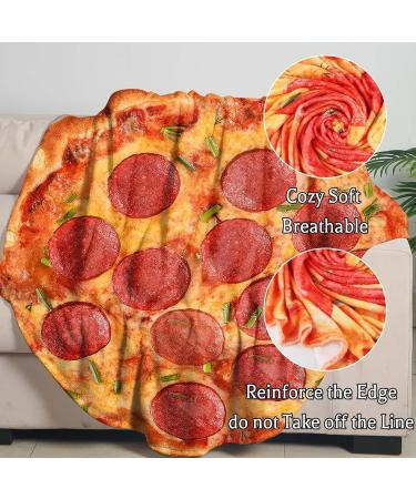 Fainfun Pizza Ceiling Blanket - Soft Burrito Blanket for Sofa & Baby | Warm Tortilla Blanket Gift (63in) - Buy Online on GoSupps.com