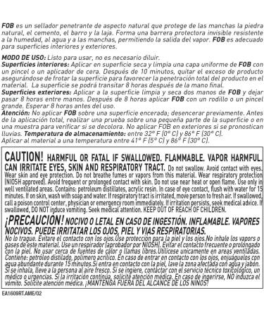 FILA Surface Care Solutions FOB High Performance Stone & Granite Sealer - 1 QT Protect & Enhance Your Surfaces - International Shipping Available - Buy Online on GoSupps.com