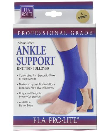 FLA othopedics Prolite Pull Over Knit Ankle Support Beige Large (Men : 9.5 Women : 4-11) - 1 ea