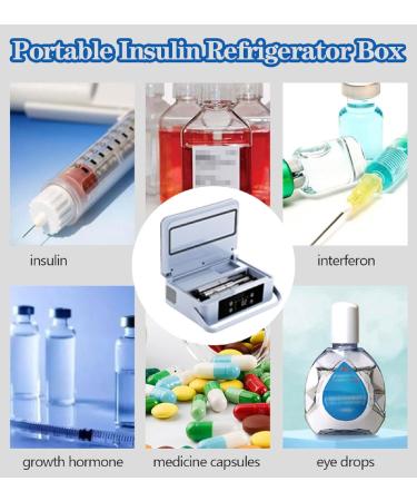 Insulin RefrigeratorPortable Insulin Refrigerator Medicine Travel Cooler Portable Reefer Car Small Refrigerator Mini Cold Boxes - Keep The Medicine at The Suitable Temperature - Buy Online on GoSupps.com