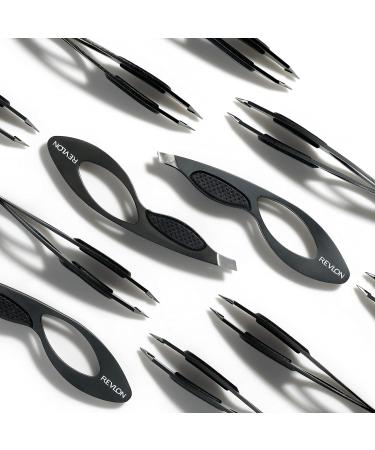 Revlon Comfort and Control Tweezer - Easy-to-Use Eyebrow Tool | Wide Grip | 1 count - Buy Online on GoSupps.com