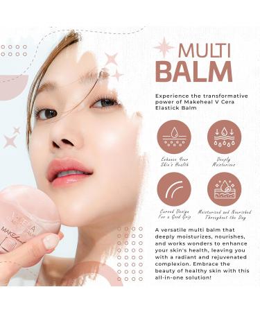 V-Cera Elastick Balm & Gua Sha Plate for Facial Massage | Moisturizing Multi Balm Stick | KBeauty (14g) - Youthful Skin Essentials - Buy Online on GoSupps.com