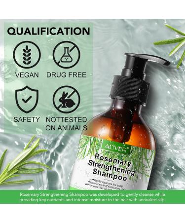 Rosemary Shampoo for Hair Growth | Vegan Rosemary Mint Shampoo with Biotin | Gentle Scalp Nourishing & Repairing Formula - 300ml - Buy Online on GoSupps.com