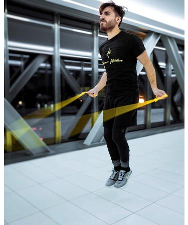 Honor Athletics Speed Rope - Adjustable 10ft Skipping Rope for Double Under, Boxing, MMA, Cardio Fitness Training - Yellow - Buy Online on GoSupps.com