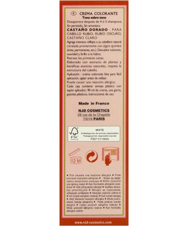 Henne Color Golden Brown Henna Hair Colouring Cream 90 ml - Natural Hair Dye - Buy Online on GoSupps.com