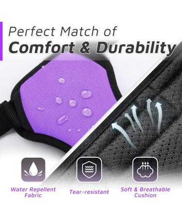 Eagloo Dog Harness for Large Dogs - Adjustable Anti-Train Control Harness with Reflex Strips Purple - Perfect for Labradors (1 Pack) - Buy Online on GoSupps.com