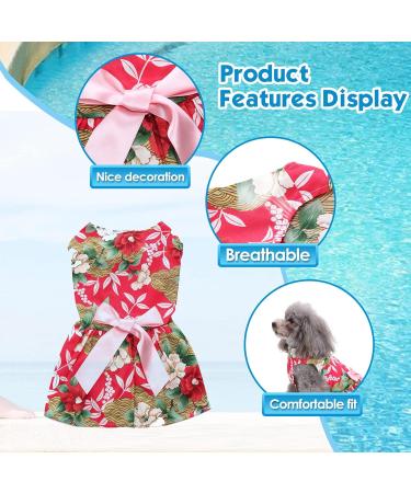 Petcute Dog Dress - Elegant Flower Tutu for Small Dogs | Summer Puppy Skirt with Bowknot | Cute Pet Clothing for Weddings & Special Occasions - Buy Online on GoSupps.com