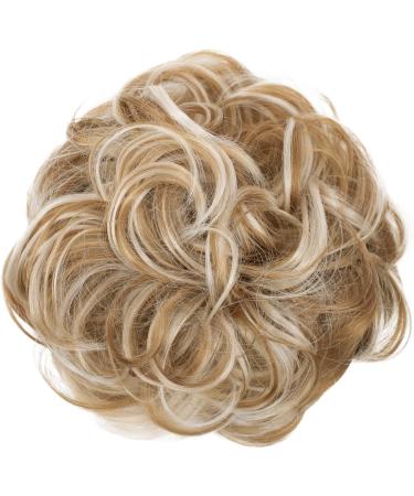 CAISHA Messy Scrunchie Bun Voluminous Wavy Hairpiece in Strawberry Blonde Mix #26H613 - Heat-resistant Synthetic Fibres by PRETTYSHOP - Buy Online on GoSupps.com