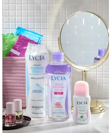 Lycia 3in1 Bifasic Makeup Remover - 400ml (13.5 Fl Oz) with Lotus Flower Water & Tsubaki Oil | Italian Import No Rinse International Shipping - Buy Online on GoSupps.com