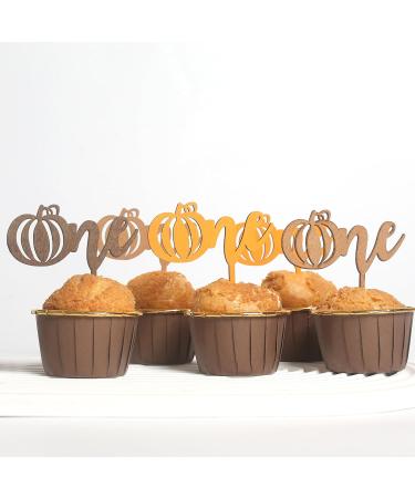 8PCS Pumpkin Cupcake Toppers - Pumpkin Cupcake Toppers for Baby Shower - Birthday Pumpkin Cupcake Decorations - Halloween Pumpkin Cupcake Picks - Little Pumpkin Cupcake Toppers - Buy Online on GoSupps.com