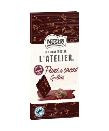 Nestl Les Recettes de L'Atelier Dark Chocolate Bar Cocoa Bean 100 g