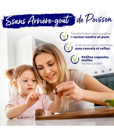Arctic Blue Om ga-3 Poisson Sauvage 60 Capsules 1 400 mg Huile de Poisson (280 mg de DHA + 115 mg d EPA) Forme Triglyc ride Certification MSC Purification Sans Go t C ur Cerveau & Vision - Buy Online on GoSupps.com