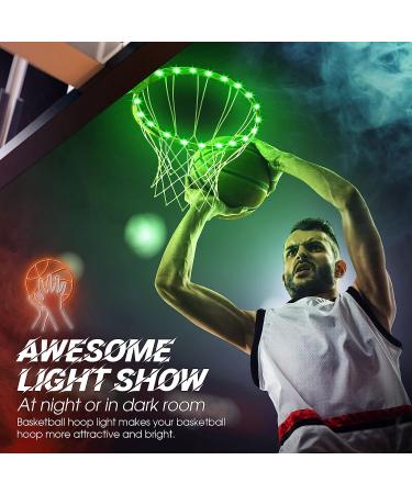 LED Basketball Hoop Light | Remote Control Waterproof Rim Lights | 17 Colors 7 Modes | Super Bright Goal Accessories | Outdoor Game Training | Kids Adults Boys - Buy Online on GoSupps.com
