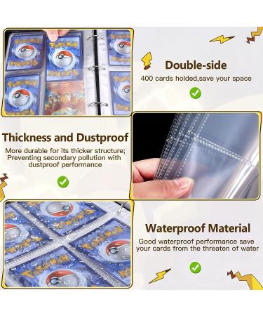 Elubbikok Trading Card Binder - Holds 480 Cards | 60 Removable Sleeves | Game Card Organizer for Boys and Girls | Great Gift Idea - Buy Online on GoSupps.com