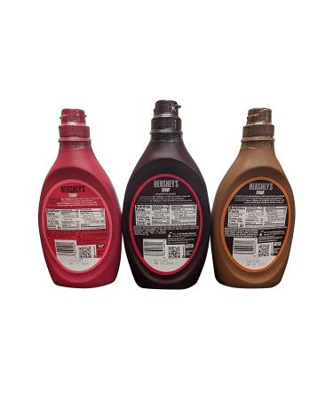 Hershey's Syrup Variety Pack - Chocolate, Caramel, Strawberry (3 Flavors) - Buy Online on GoSupps.com