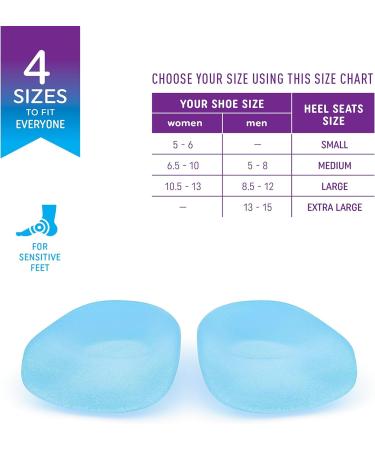 Heel That Pain Gel Plantar Fasciitis Insoles | Heel Seats Foot Orthotic Inserts for Heel Spurs & Pain Relief | Small Soft Gel Inserts - 100% Guaranteed - Buy Online on GoSupps.com