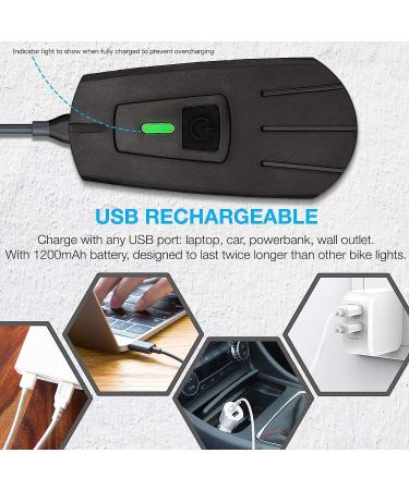 Vont Rechargeable Bike Light Set Easy Tool-Free Installation, 3 Modes, Waterproof Front and Back Illumination for All Bikes - Lightweight and Durable - Buy Online on GoSupps.com