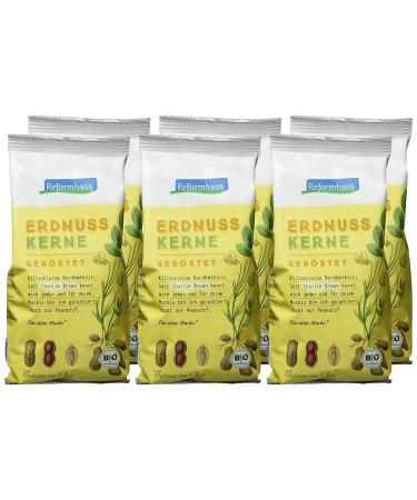 Reformhaus Roasted Organic Peanuts - Pack of 6 (6 x 200g) | Premium Quality International Shipping - Buy Online on GoSupps.com