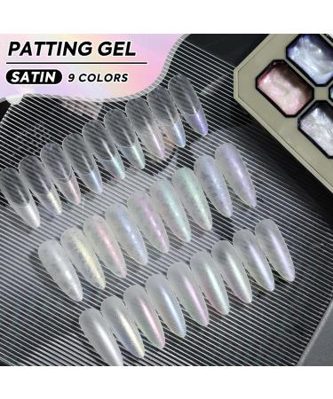 Gel Appliquer par Tapotement - Gel Peinture D grad Palette De Vernis 9 Couleurs Accessoires Pour Peinture D'Ongles Et Manucure Destin s Aux Professionnels De Mariage D butantes Femmes - Buy Online on GoSupps.com