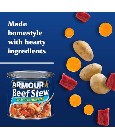 Armour Star Classic Homestyle Beef Stew 20 oz. (Pack of 12) - Buy in Bulk and Save on Delicious Ready-to-Eat Meals - Buy Online on GoSupps.com