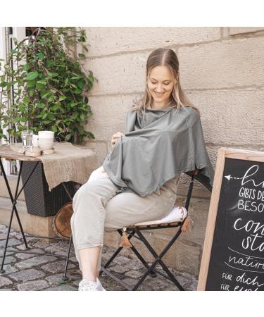 Julius Z llner Nursing Cover - 100% Jersey Cotton Oeko-TEX Standard 100 Made in Germany Uni Stone | International Shipping Available - Buy Online on GoSupps.com